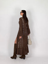 Carica l'immagine nel visualizzatore di Gallery, CARDIGAN MACRAMÉ CHOCO