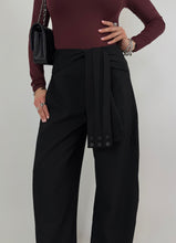 Carica l'immagine nel visualizzatore di Gallery, SASH PANTS NERO