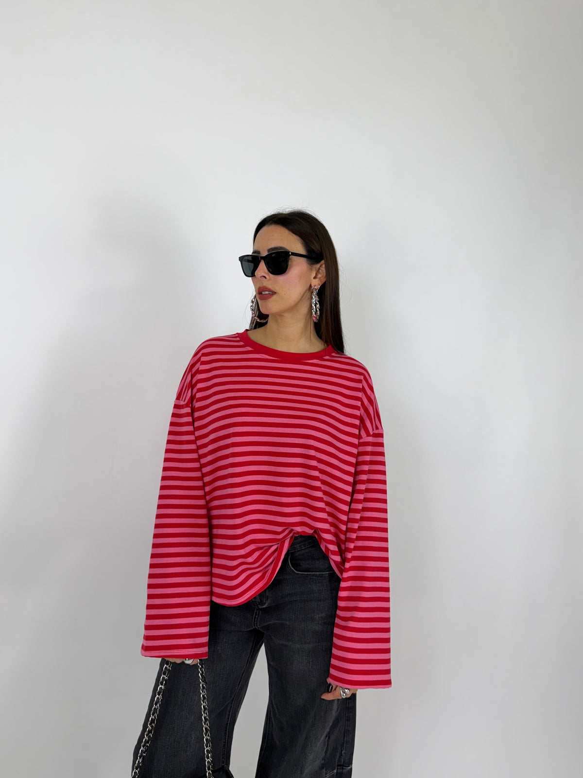 MAGLIA STRIPES PINK
