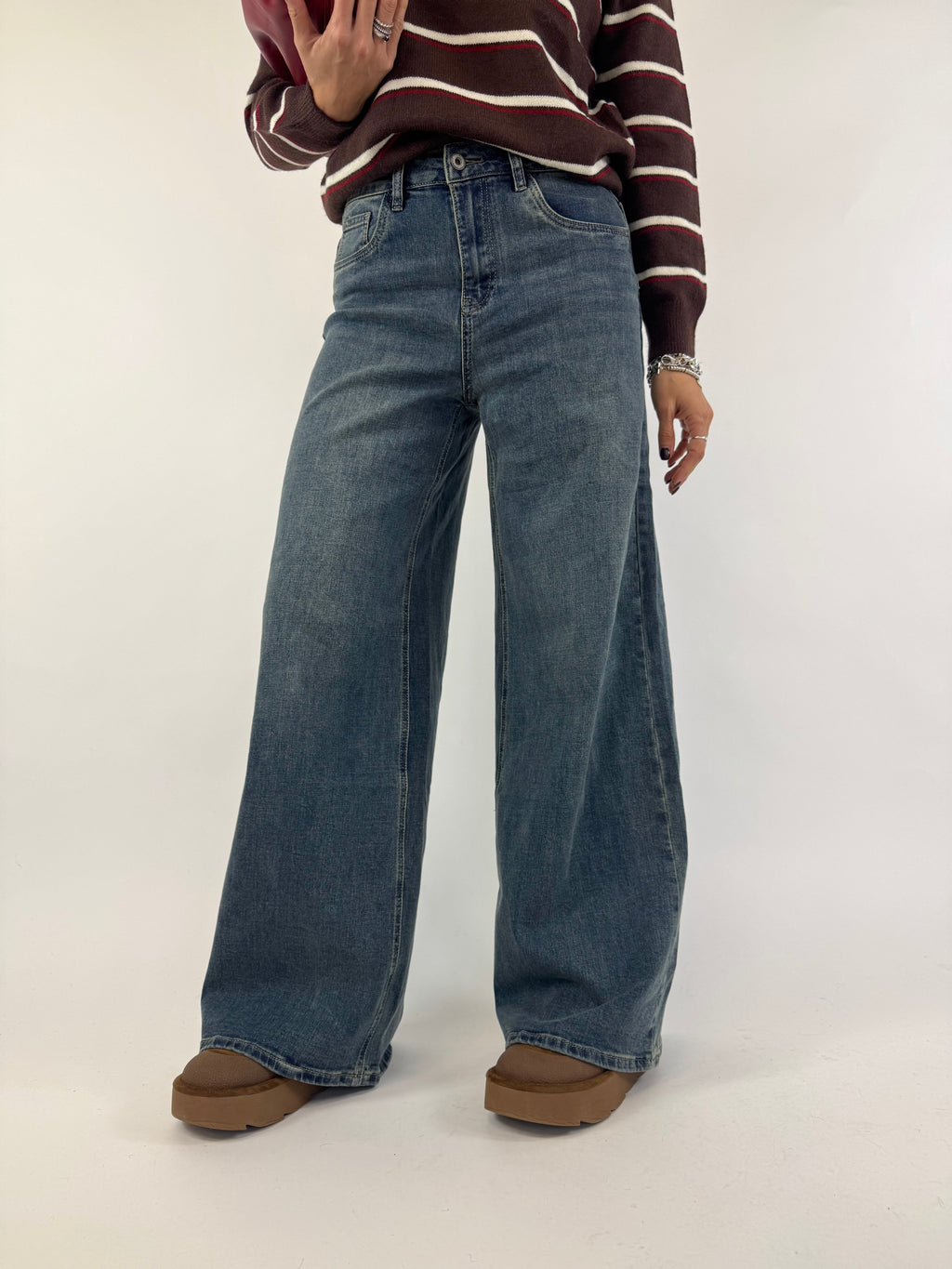 JEANS CLEAN PALAZZO