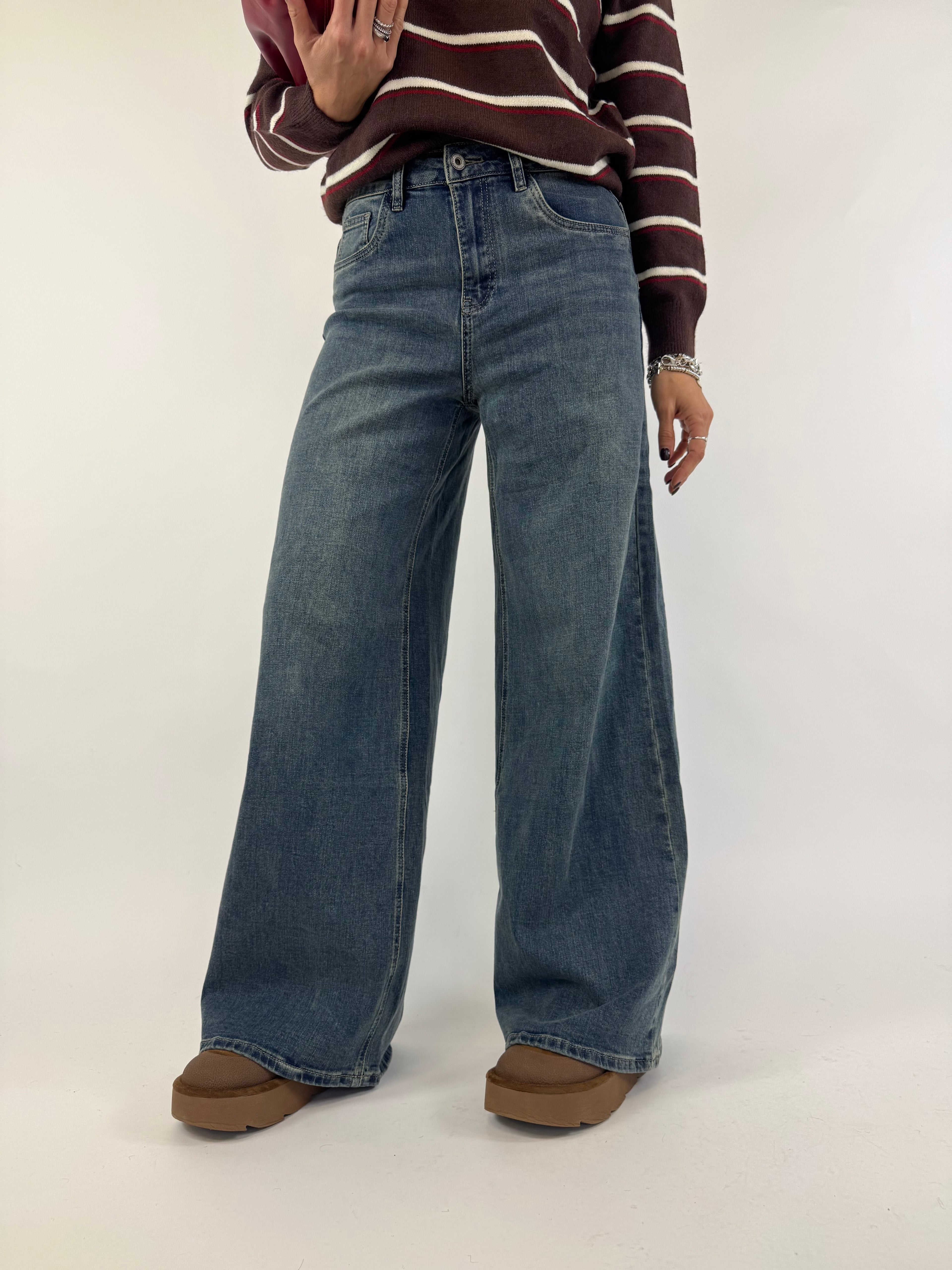 JEANS CLEAN PALAZZO
