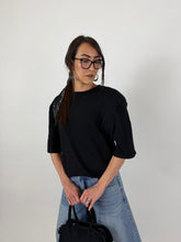 Carica l'immagine nel visualizzatore di Gallery, T-SHIRT OVER SHOL NERA
