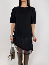 Carica l'immagine nel visualizzatore di Gallery, T-SHIRT DRESS NERA
