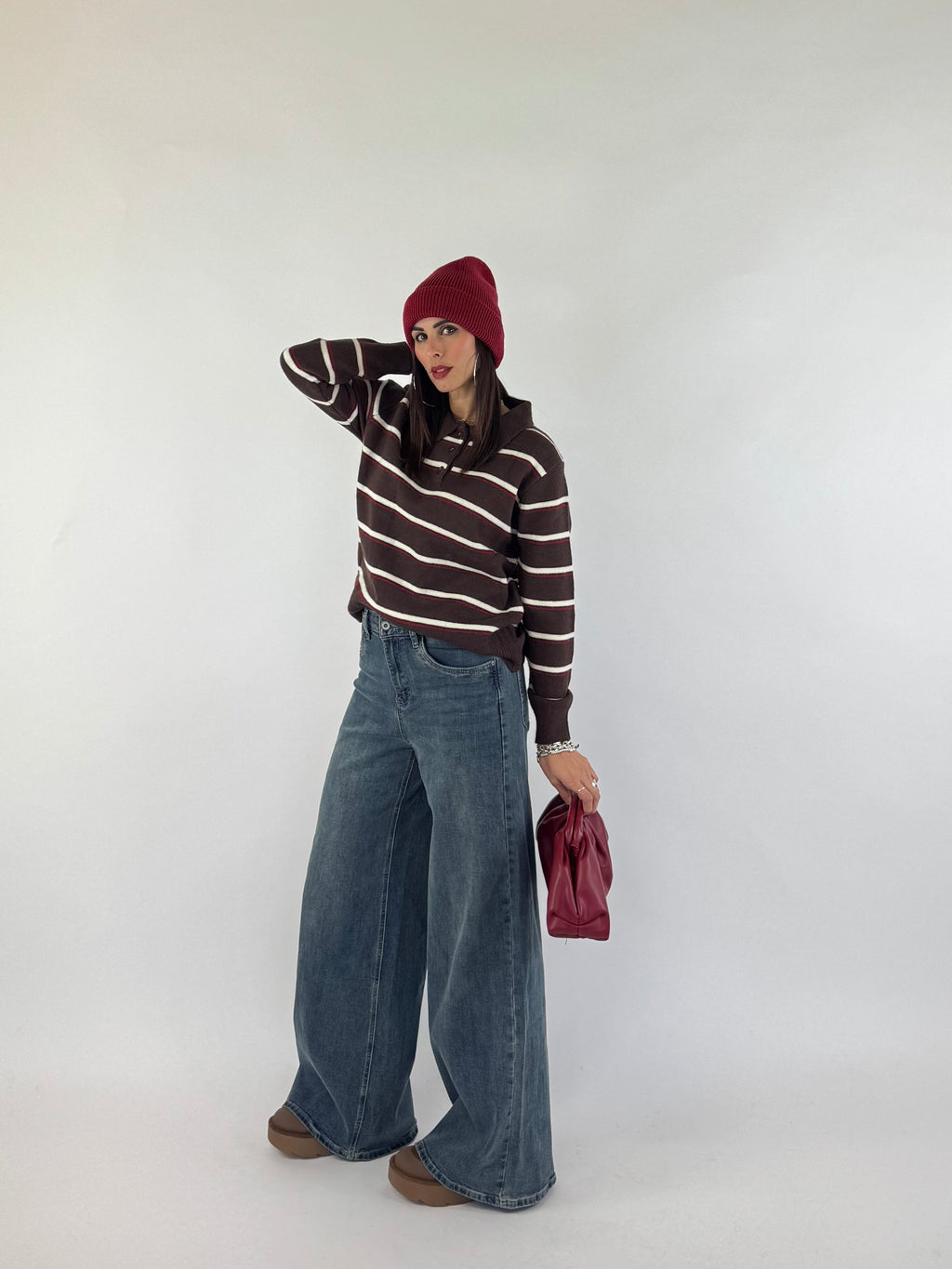 JEANS CLEAN PALAZZO