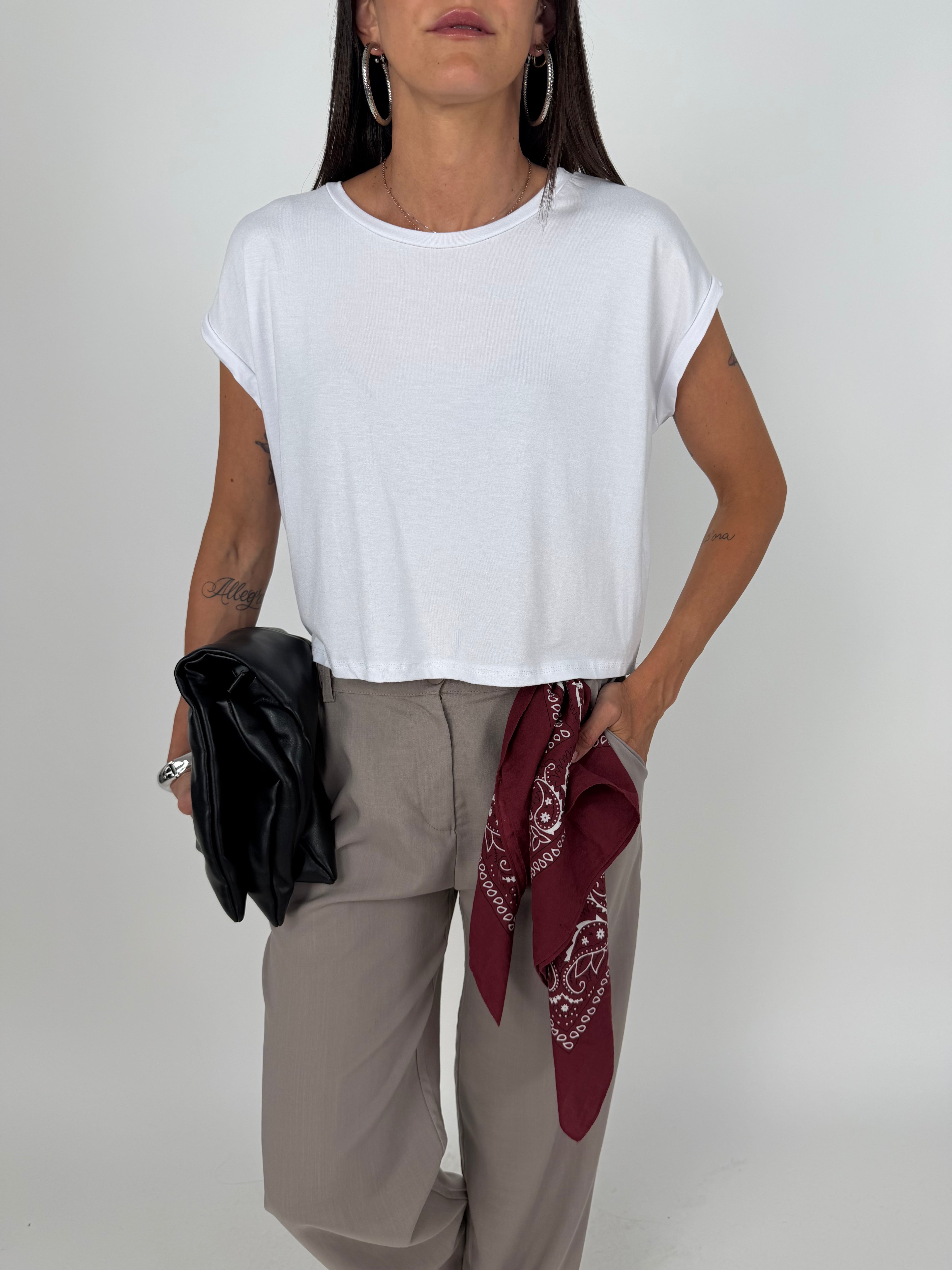T-SHIRT SQUARE BIANCO