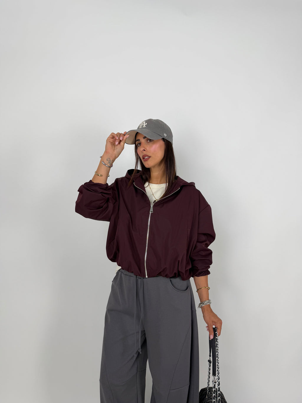 GIACCA TECH PUFF BORDEAUX