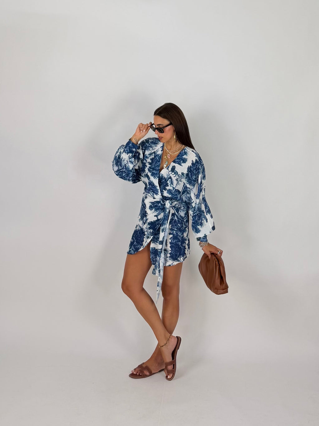 PAREO DRESS BLU