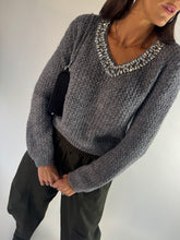 Carica l&#39;immagine nel visualizzatore di Gallery, PULL DIAMOND GRIGIO
