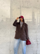 Carica l&#39;immagine nel visualizzatore di Gallery, BLAZER LOOSE FIT CAFFÈ
