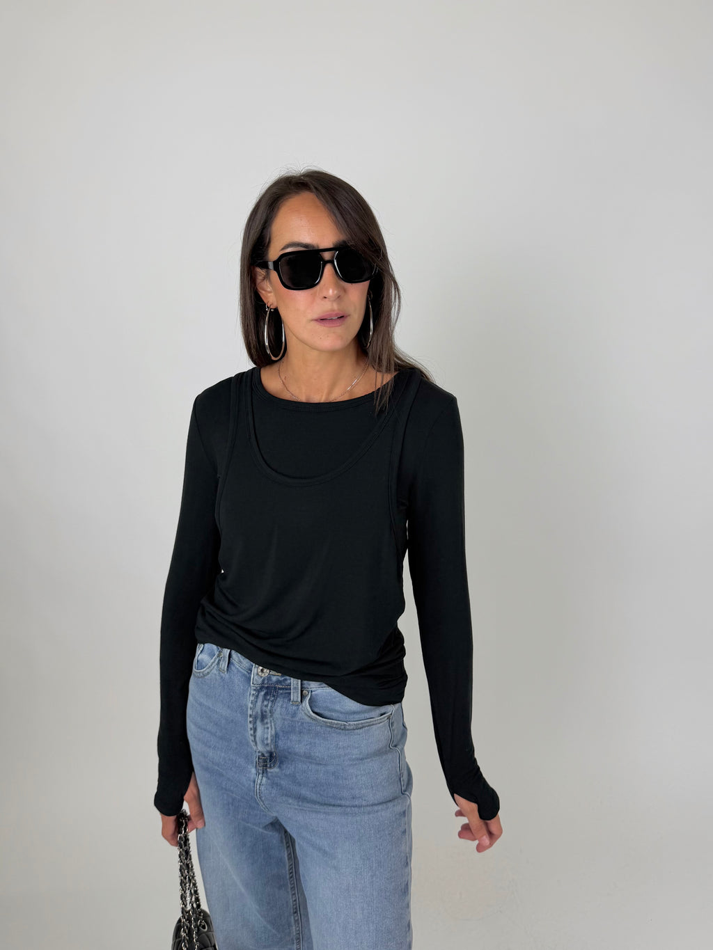 MAGLIA DOUBLE NERA