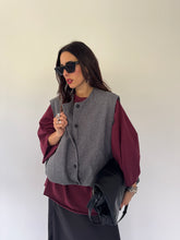 Carica l&#39;immagine nel visualizzatore di Gallery, GILET TWILL GRIGIO
