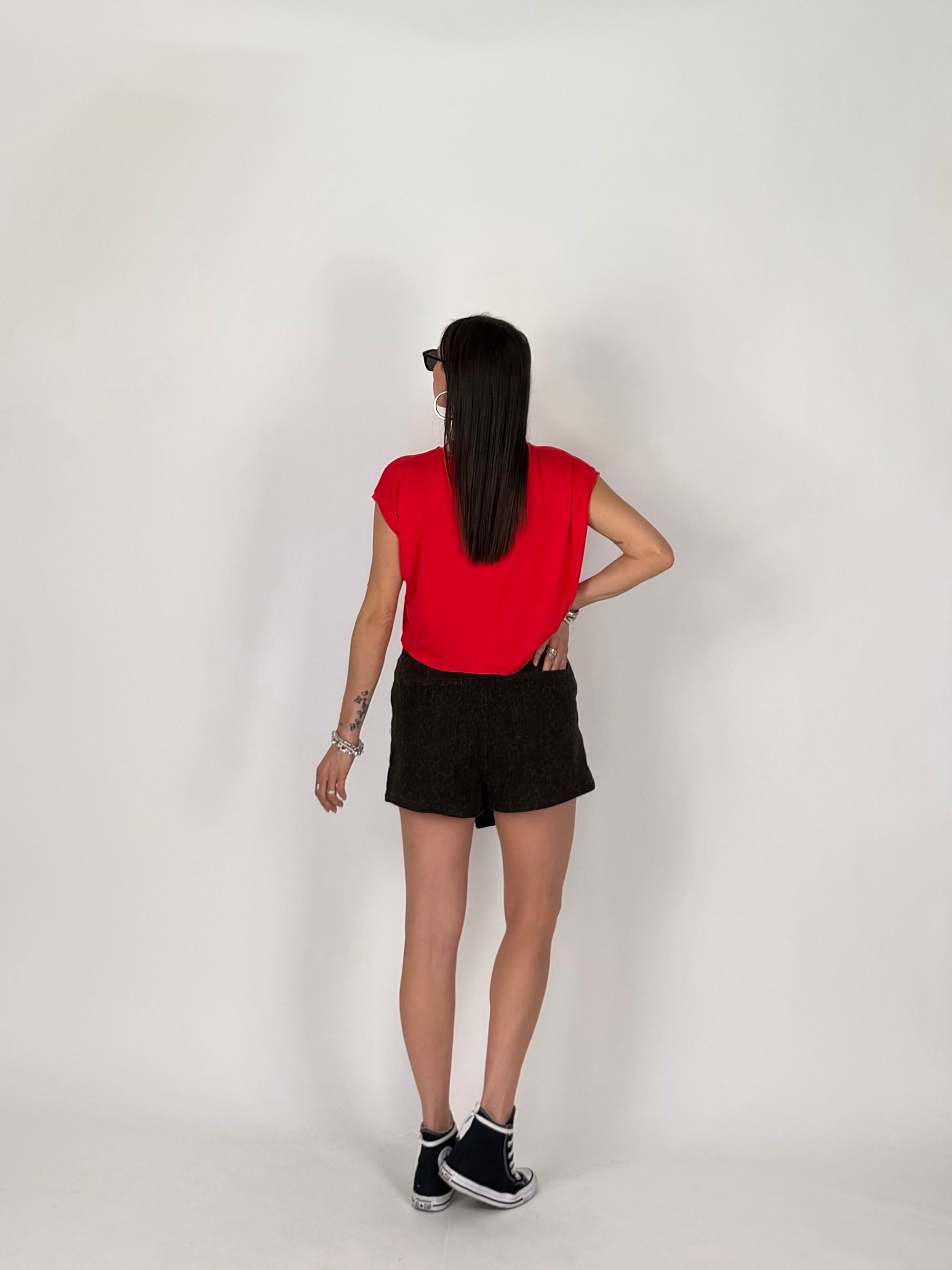 T-SHIRT SQUARE ROSSO