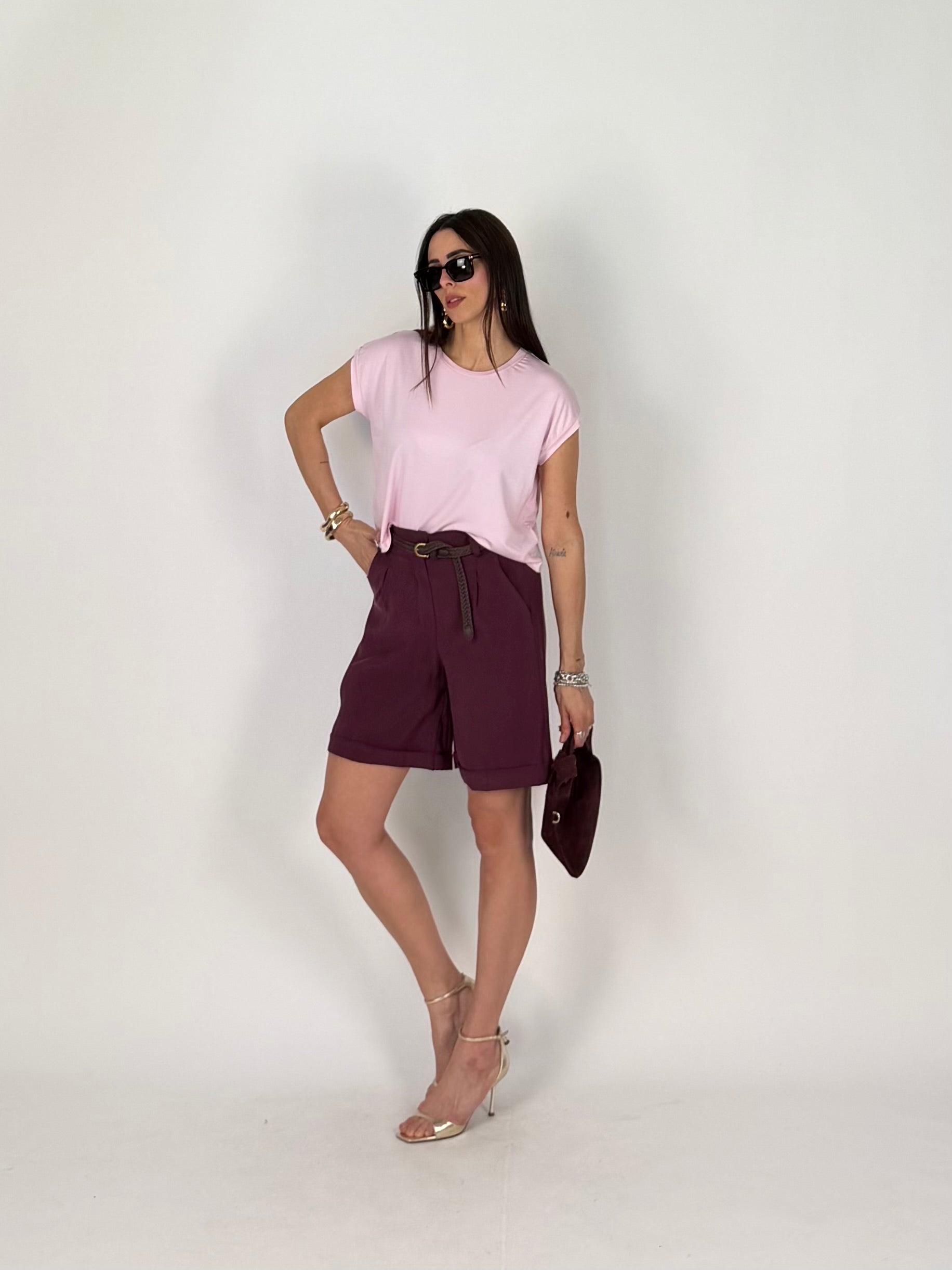 T-SHIRT SQUARE ROSA