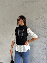 Carica l&#39;immagine nel visualizzatore di Gallery, MAGLIA NECK BOLD NERA
