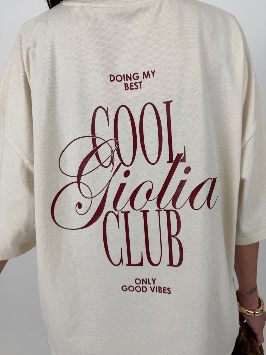 GIOLÍA CLUB T-SHIRT CREAM