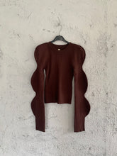 Carica l&#39;immagine nel visualizzatore di Gallery, MAGLIA WAVY CIOCCOLATO
