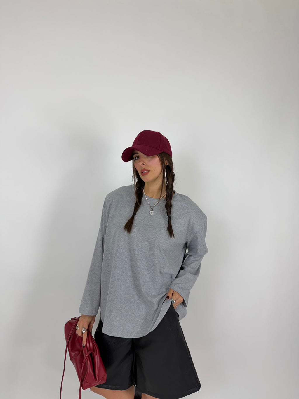 T-SHIRT BOXY GREY