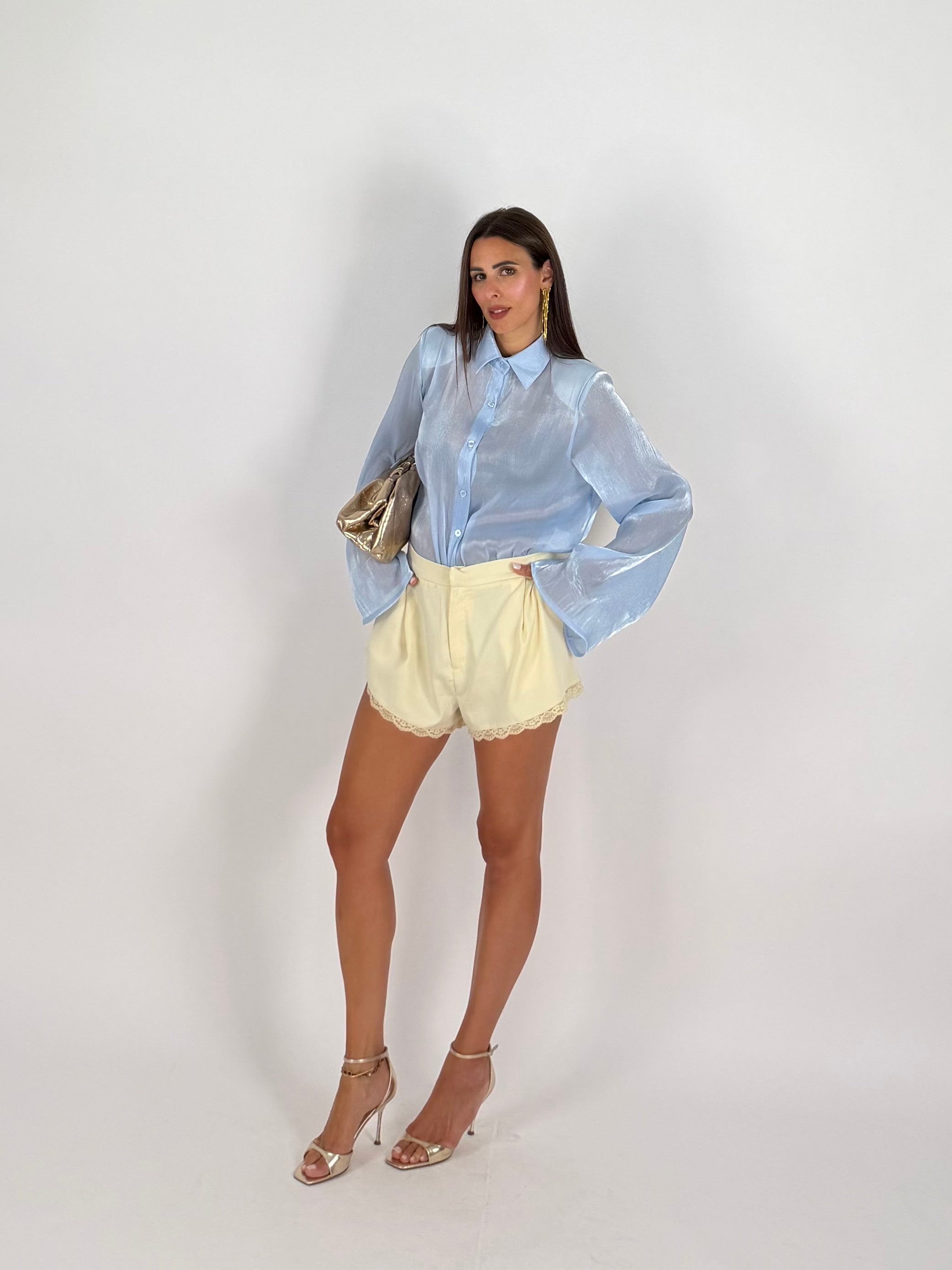 CAMICIA VOILE AZZURRA