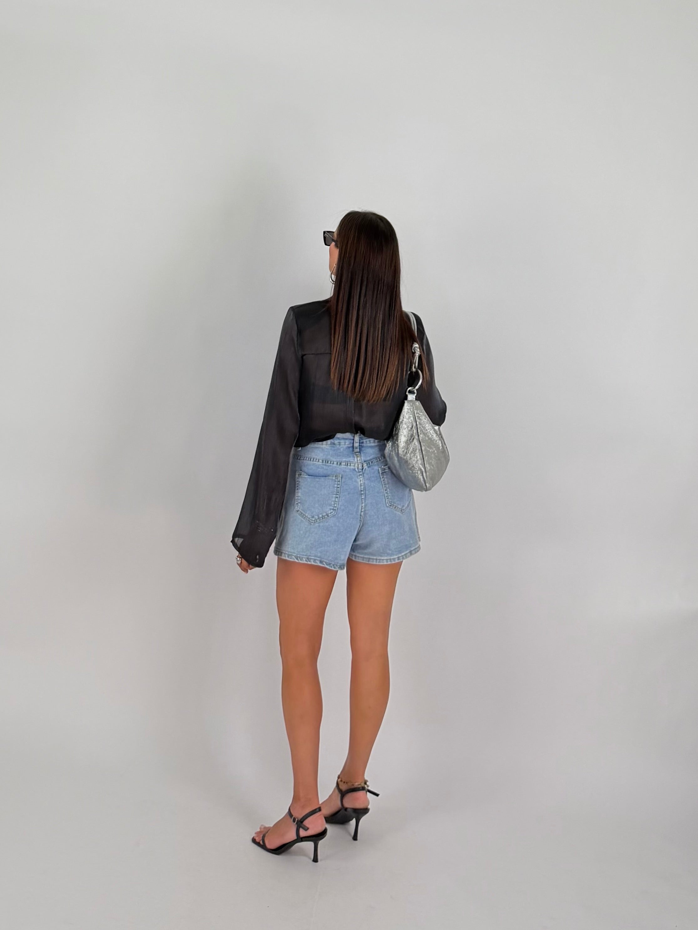 CAMICIA VOILE NERA
