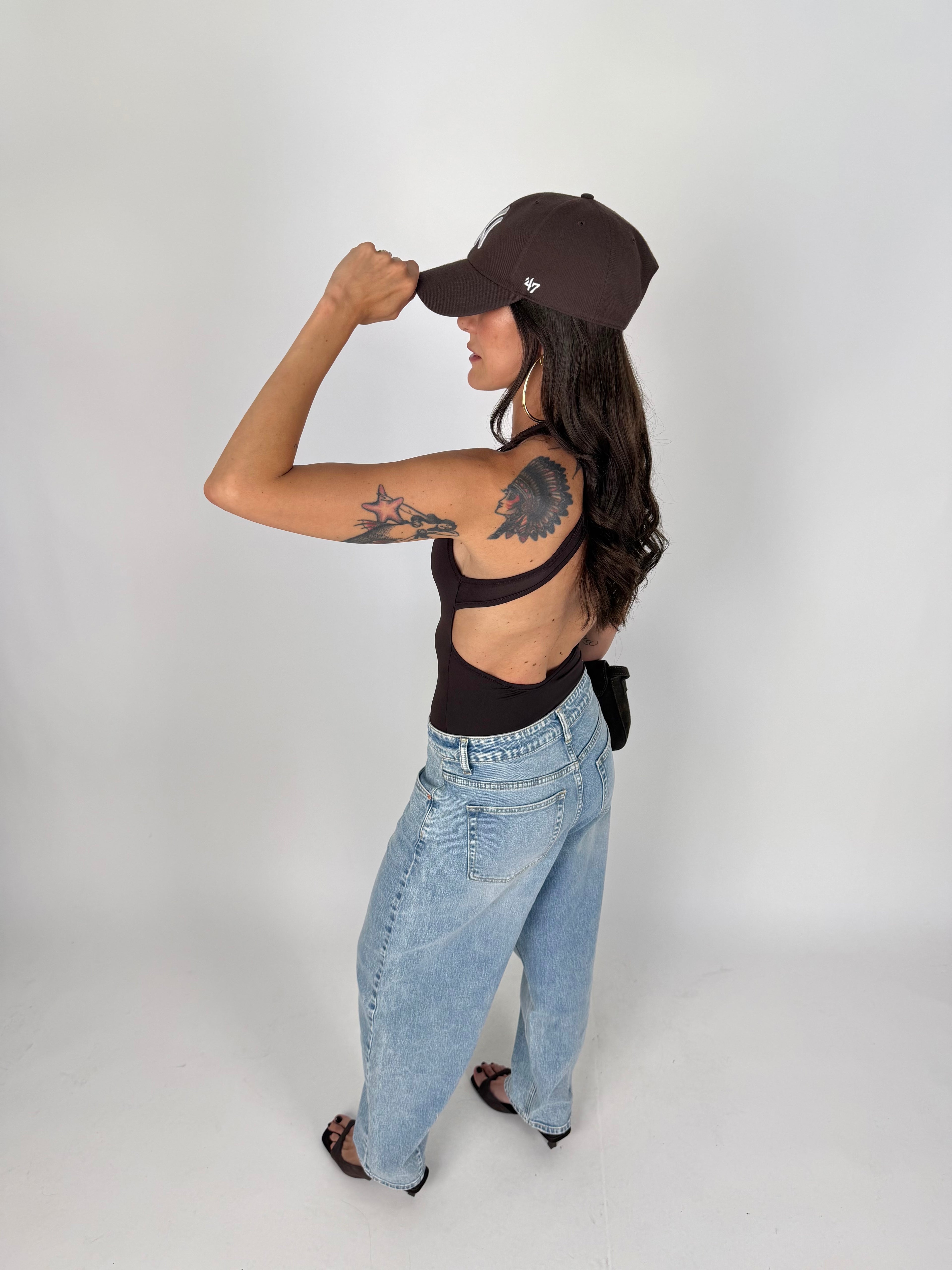 BODY CROSS BACK MOKA