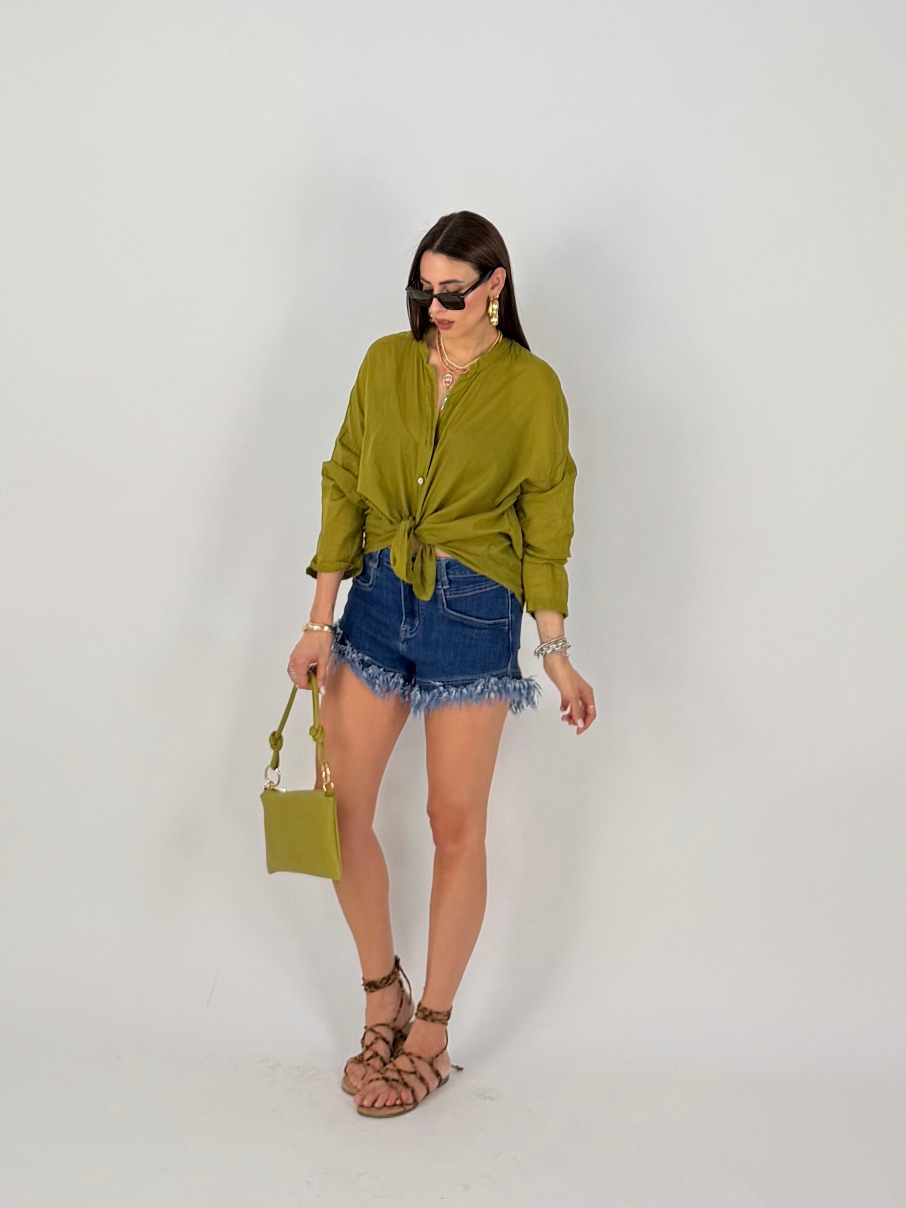 VEIL SHIRT OLIVA