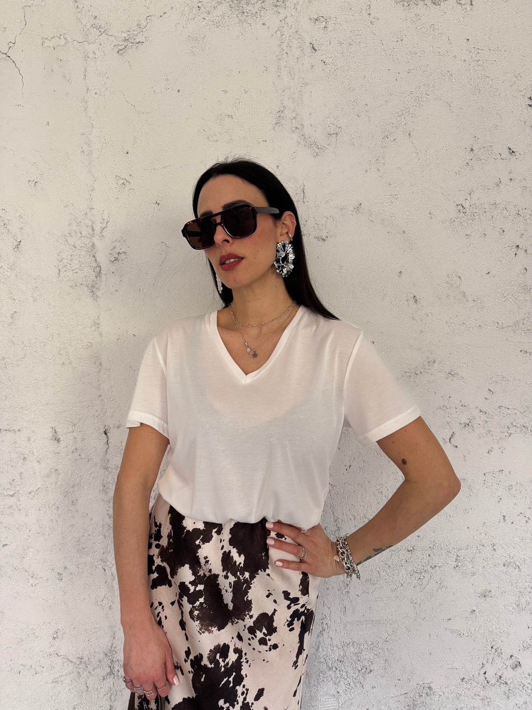 t-shirt scollo V