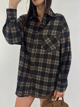 Carica l&#39;immagine nel visualizzatore di Gallery, CAMICIA CHECK NERA
