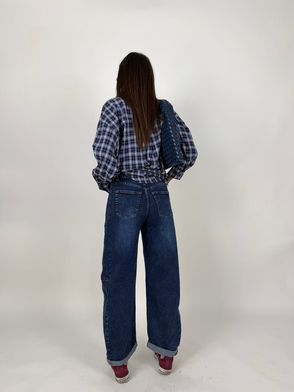 CAMICIA CHECK BLU