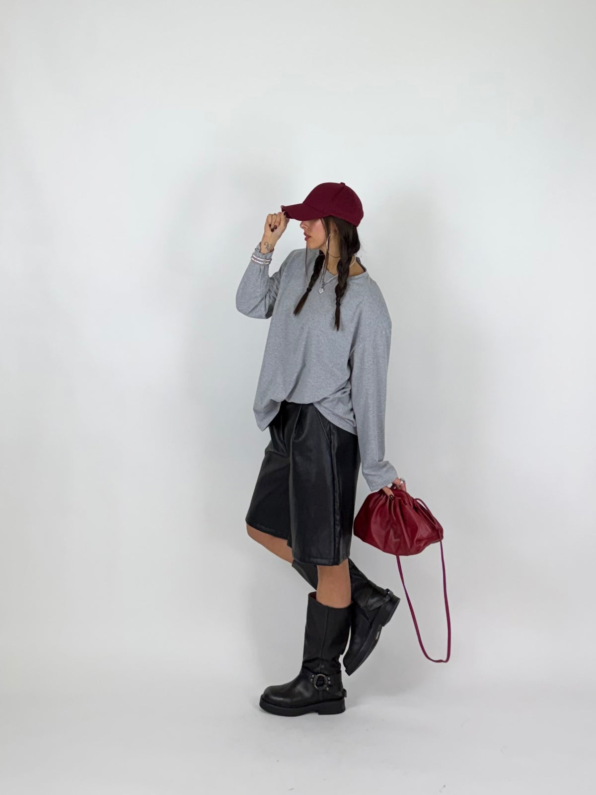 T-SHIRT BOXY GREY