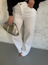 Carica l&#39;immagine nel visualizzatore di Gallery, jeans white strass
