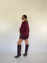 Carica l&#39;immagine nel visualizzatore di Gallery, SHORTS SKIN LACE BORDEAUX
