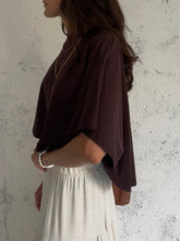 Carica l&#39;immagine nel visualizzatore di Gallery, TOP ROUND BROWN

