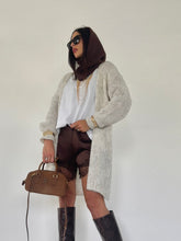 Carica l&#39;immagine nel visualizzatore di Gallery, CARDIGAN LUNGO AVORIO
