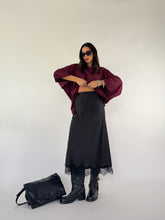 Carica l&#39;immagine nel visualizzatore di Gallery, SKIRTY SLIP NERA
