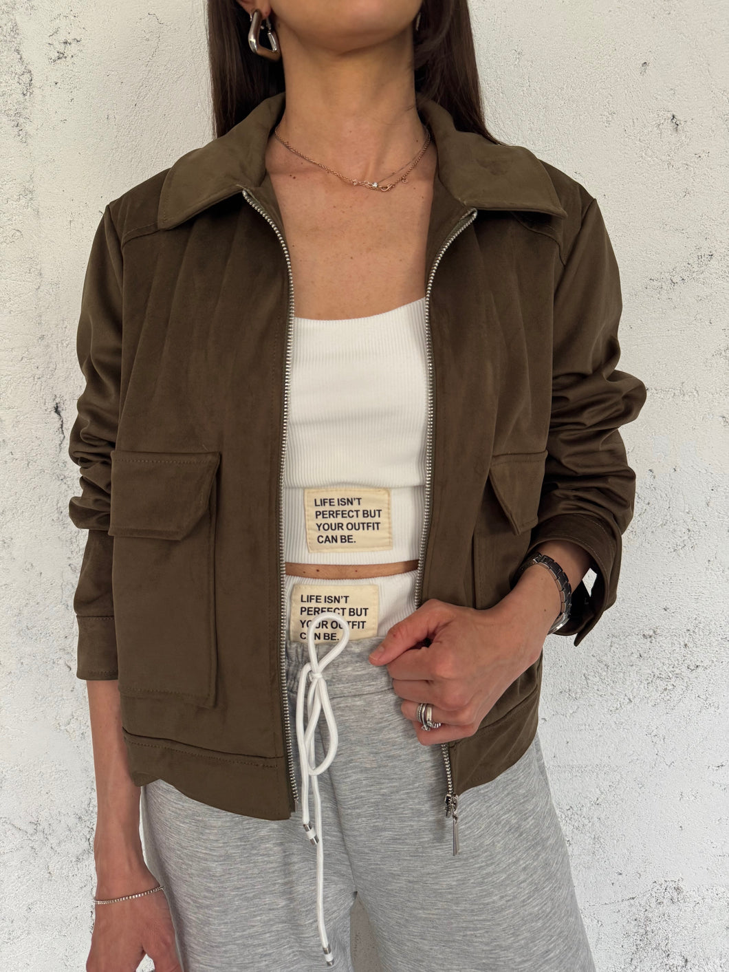 giubbino suede