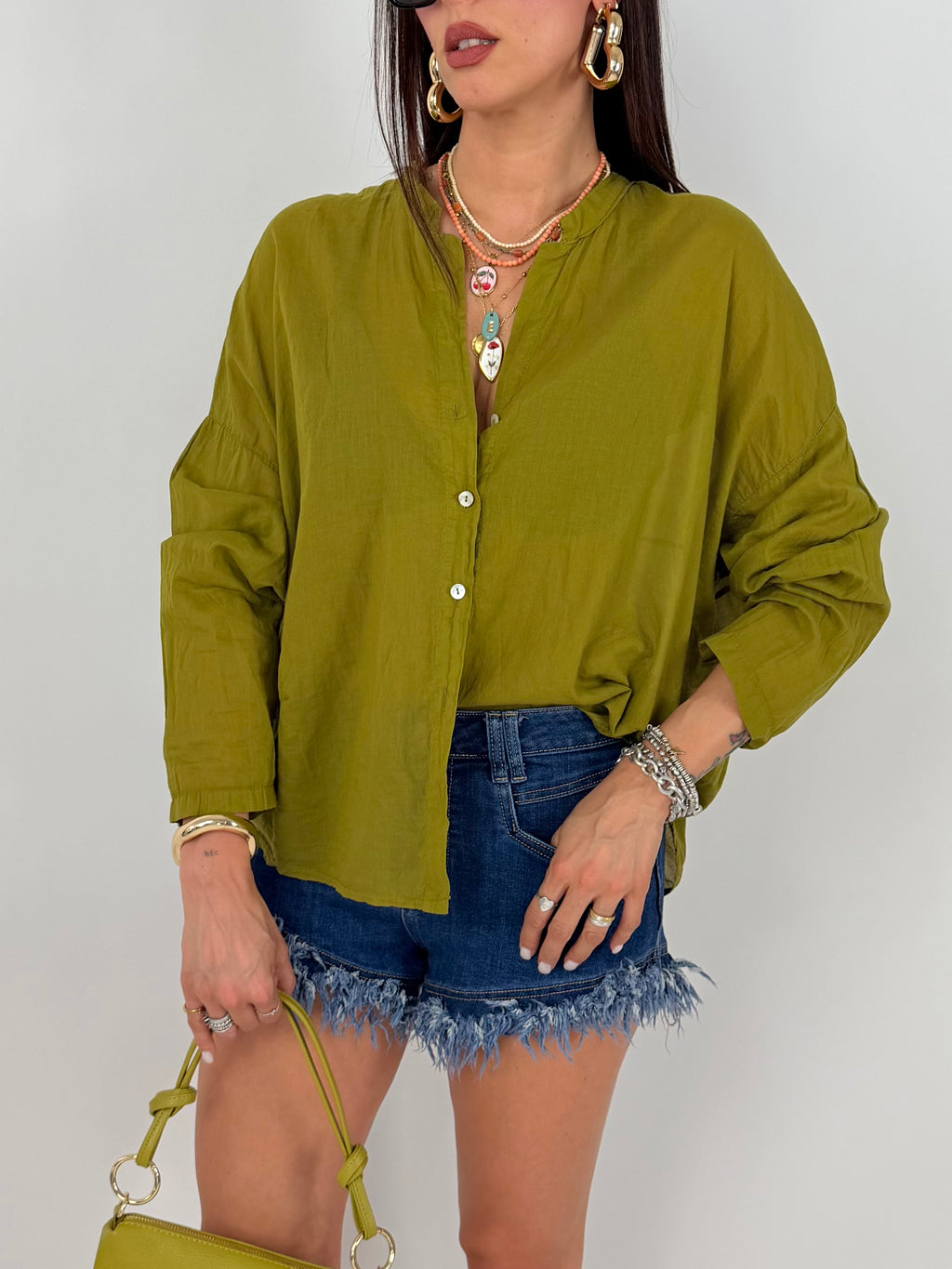 VEIL SHIRT OLIVA