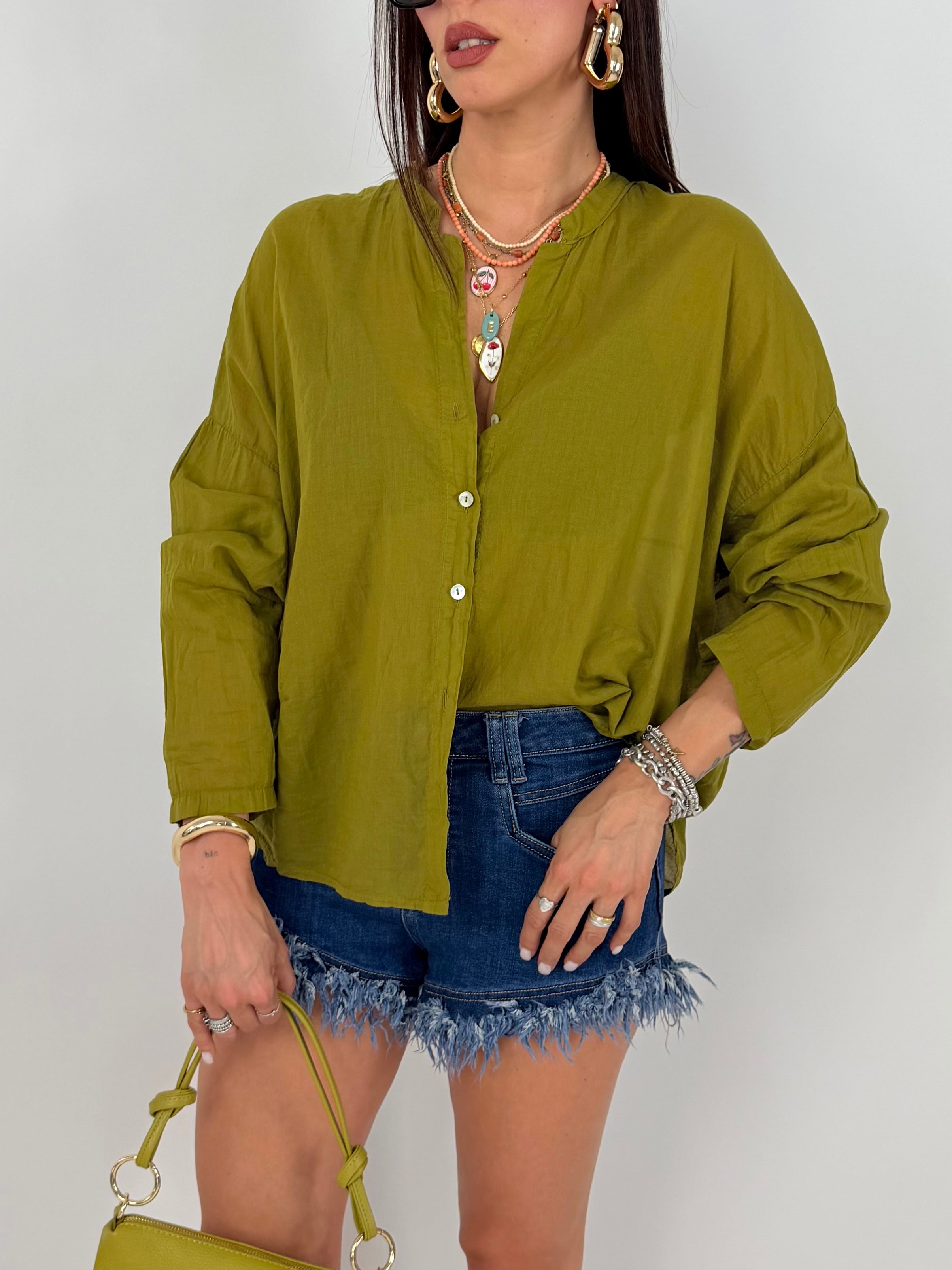 VEIL SHIRT OLIVA