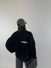 Carica l&#39;immagine nel visualizzatore di Gallery, FELPA HOLE NERA
