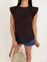 Carica l'immagine nel visualizzatore di Gallery, MAGLIA SHOL LACE MOKA
