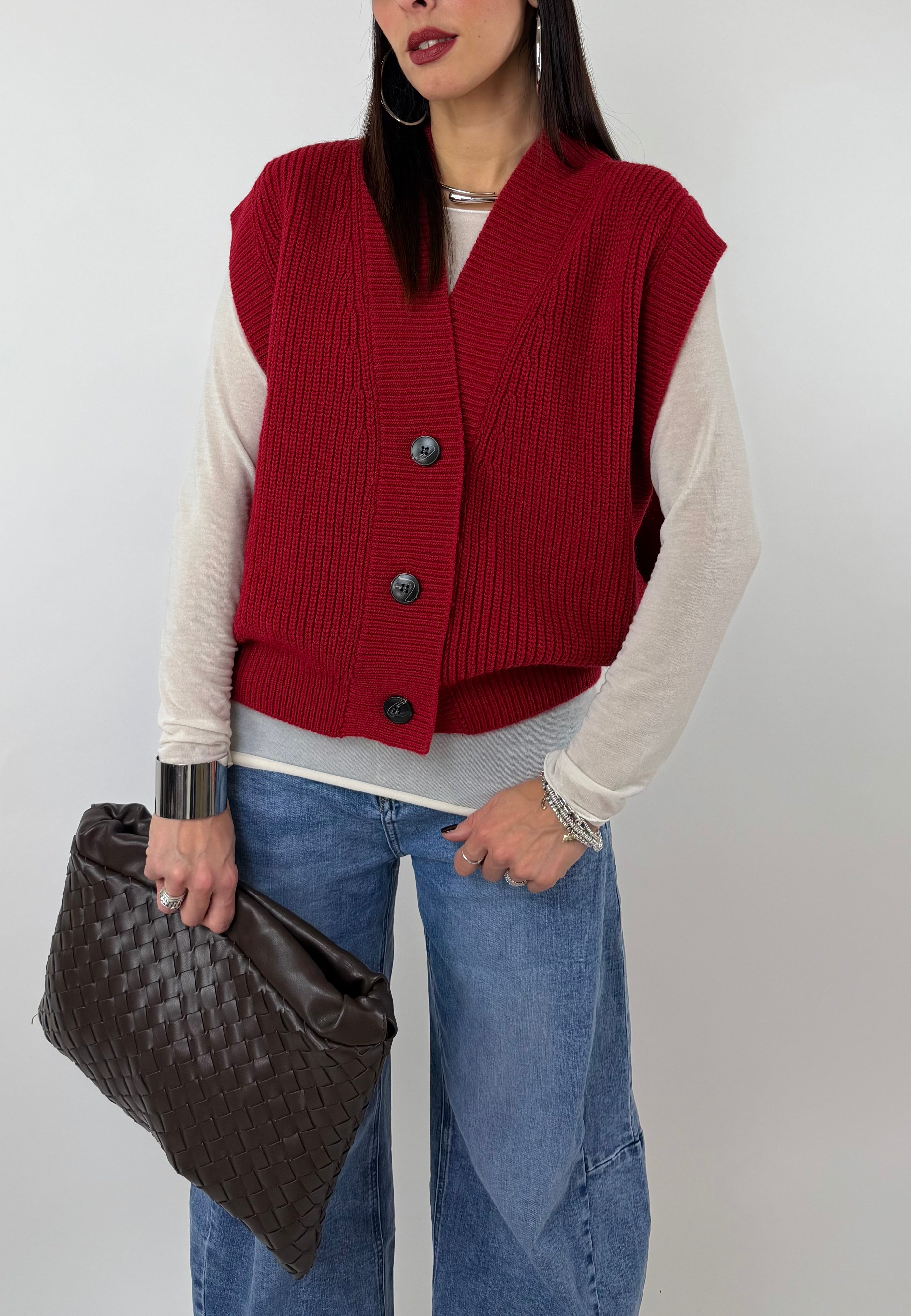 GILET FLOW ROSSO
