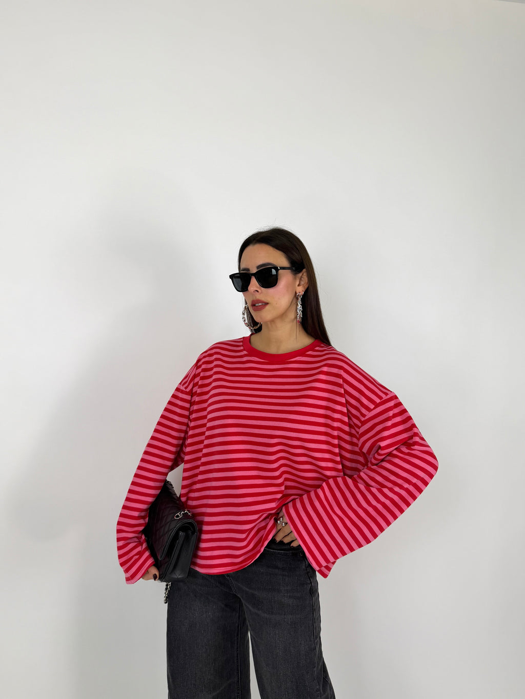 MAGLIA STRIPES PINK