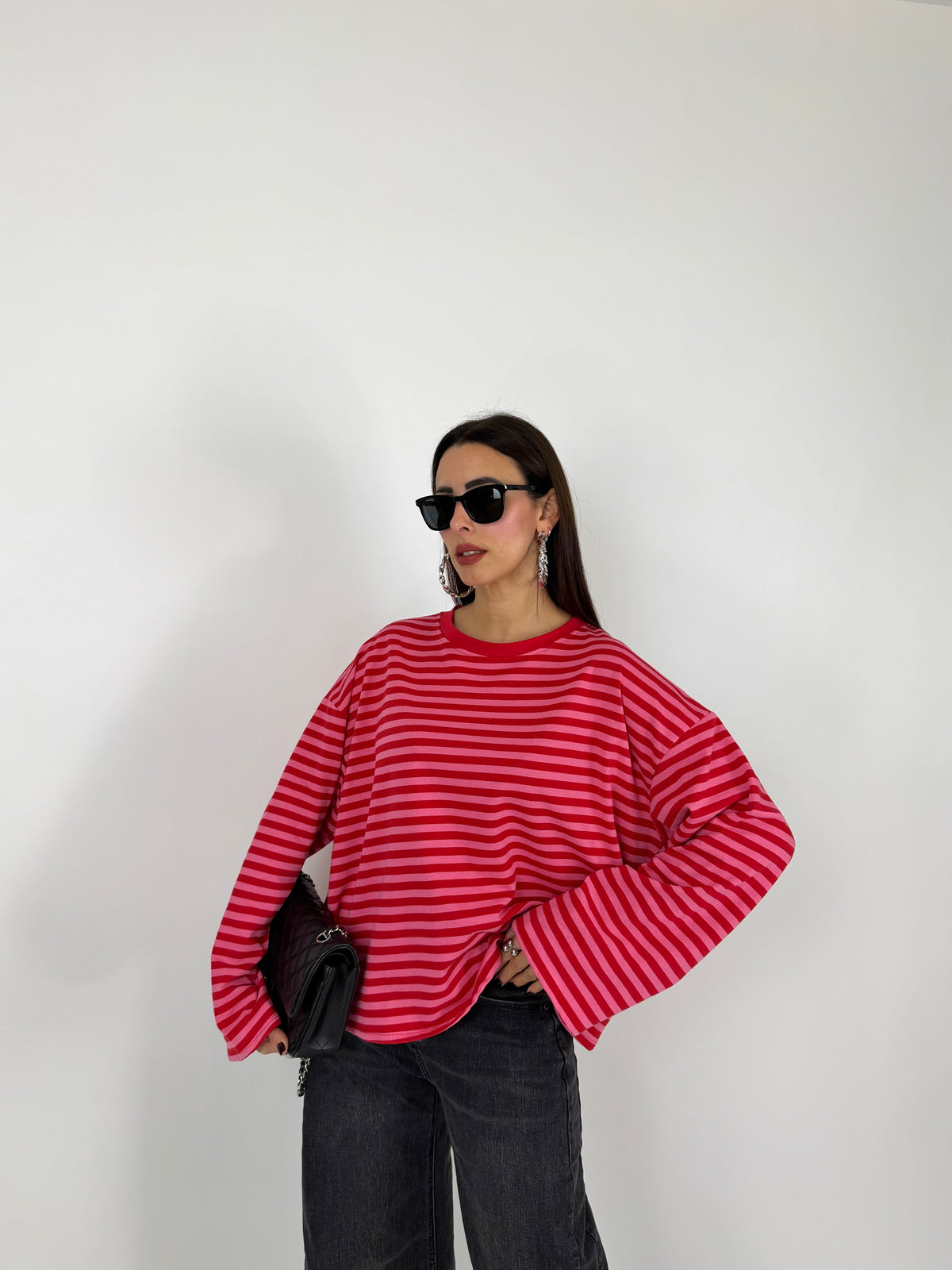MAGLIA STRIPES PINK