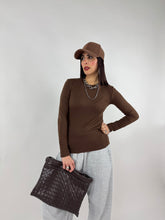 Carica l'immagine nel visualizzatore di Gallery, T-SHIRT BASIC LONG CACAO

