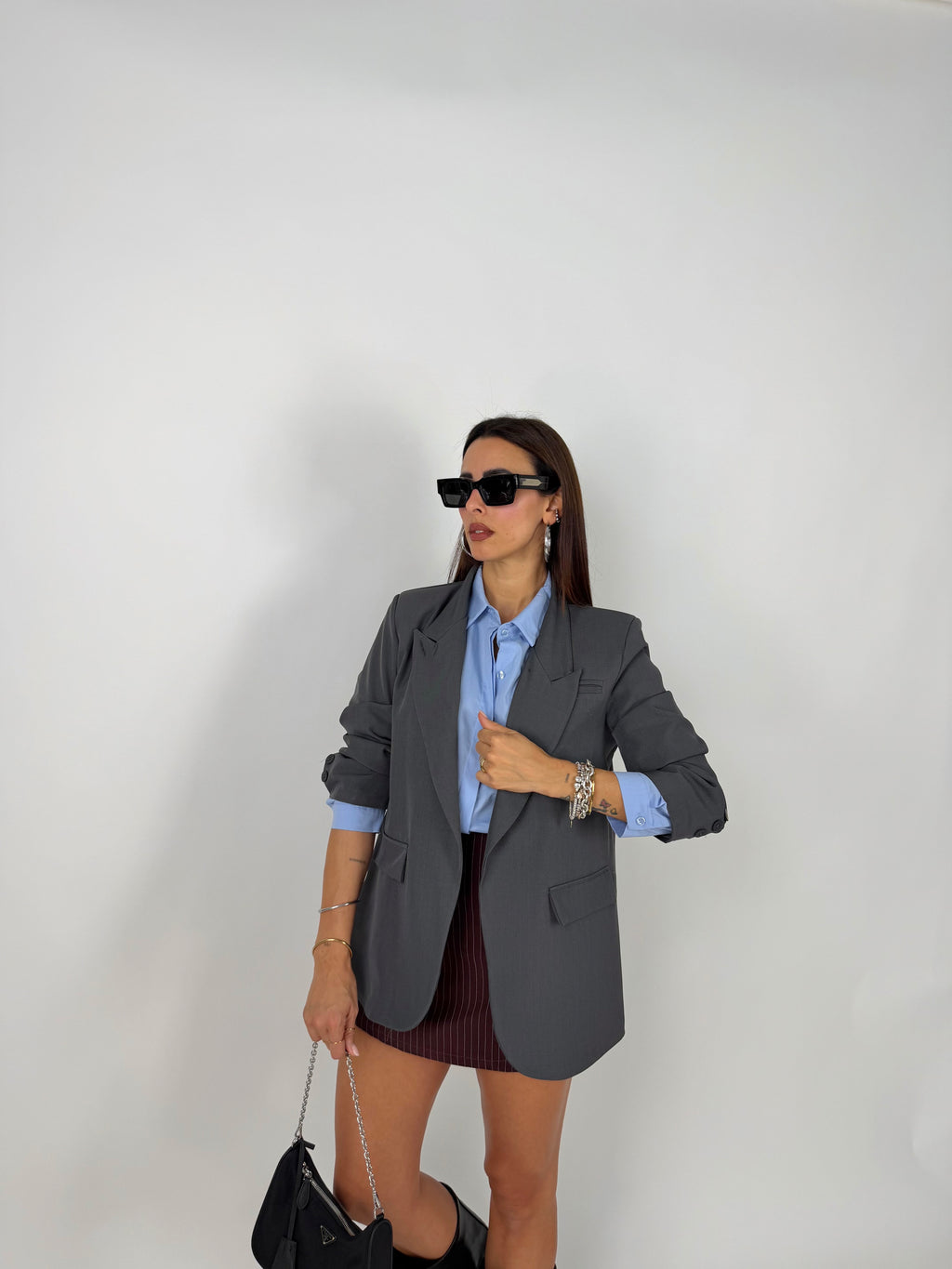 BLAZER SIDE GRIGIO