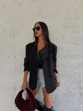 Carica l&#39;immagine nel visualizzatore di Gallery, BLAZER LOOSE FIT NERO
