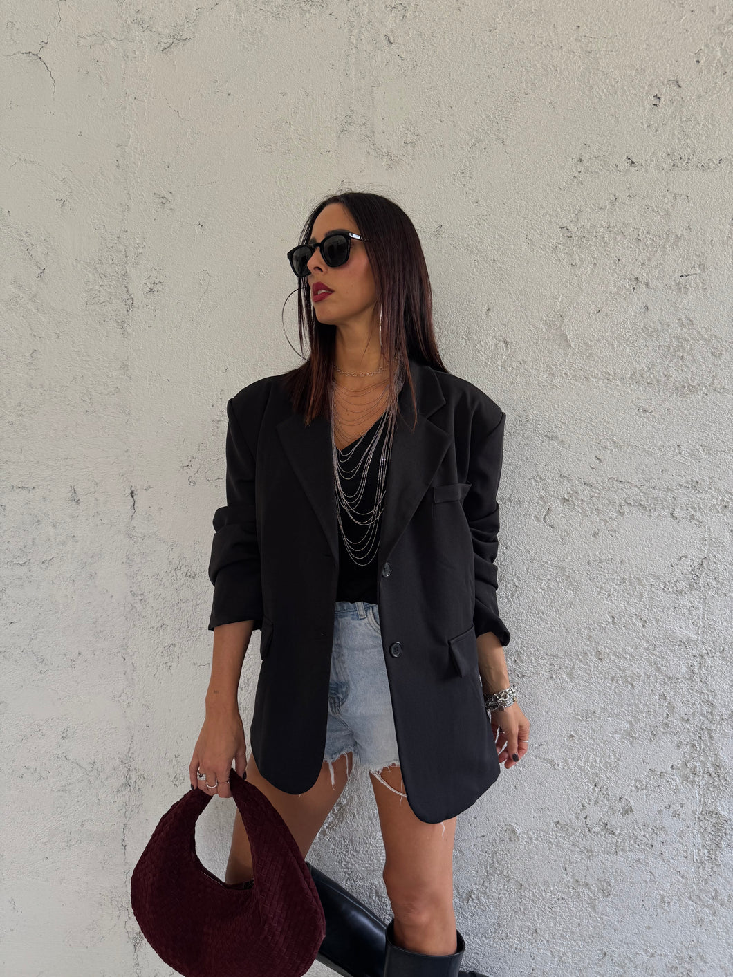 BLAZER LOOSE FIT NERO