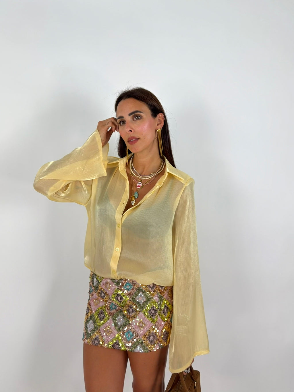 CAMICIA VOILE GIALLA