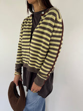 Carica l&#39;immagine nel visualizzatore di Gallery, CARDIGAN STRIPES GIALLO
