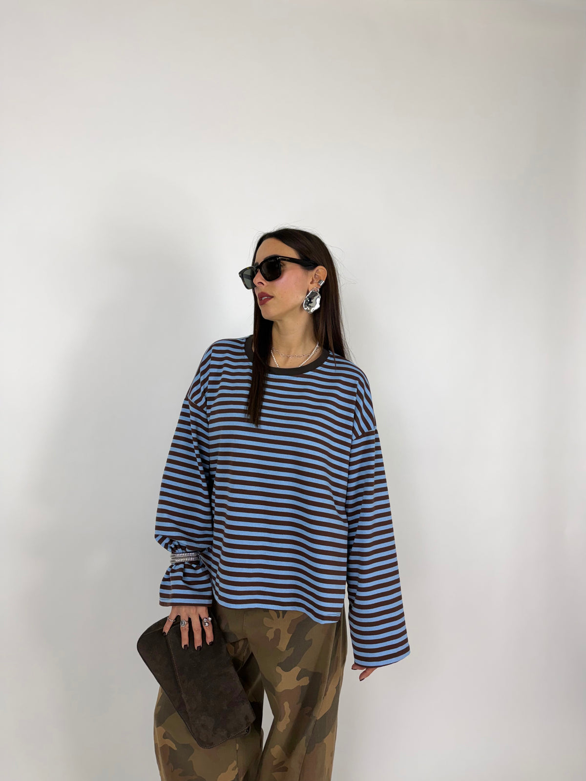 MAGLIA STRIPES SKY