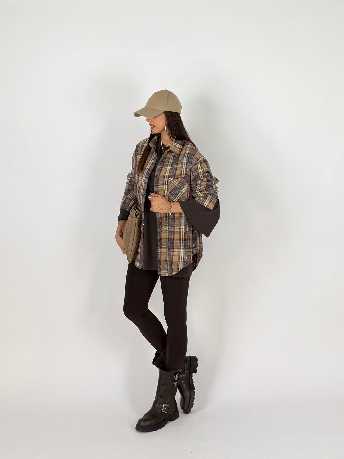 CAMICIA CHECK STRASS